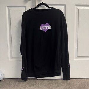 Guts Tour Olivia Rodrigo Black Crewneck Size Large